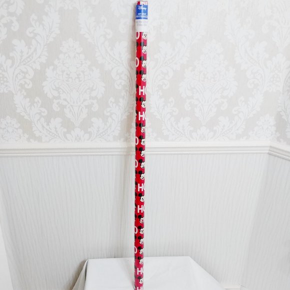 Mickey Mouse Emoji Ho Ho Ho Santa Hat Christmas Wrapping Paper Roll - Picture 2 of 3